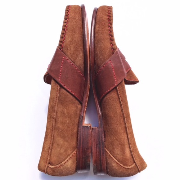 NWOT size 8.5 brown suede Cole Haan penny loafers - Picture 8 of 9